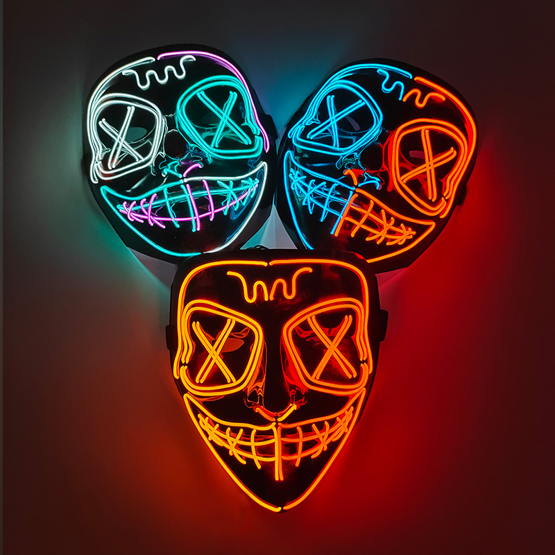 Wireless Full Face Purge Mask  - Led Purge Mask Halloween recension och pris