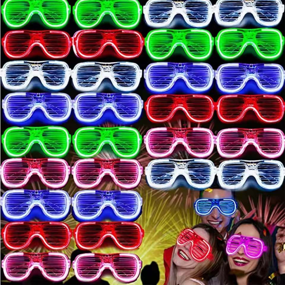 5-50 Pcs Light Up LED Glasses  - Glow In The Dark Party Glasses recension och pris