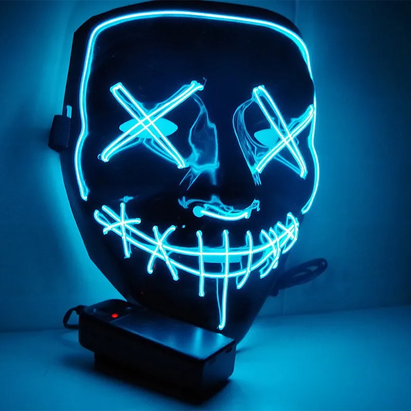 Wireless Scary Glowing Mask LE - Led Purge Mask Halloween recension och pris