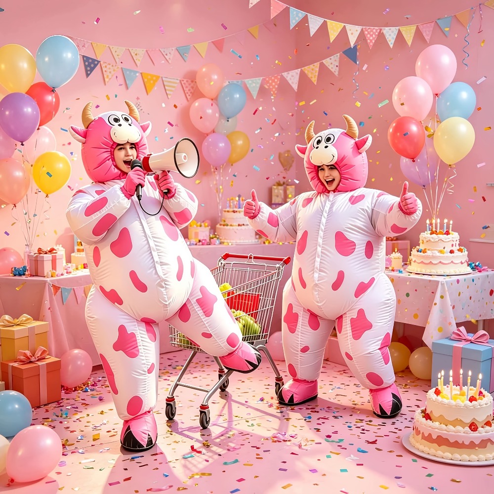 Funny Inflatable Pink Cow Cost - Costumes recension och pris