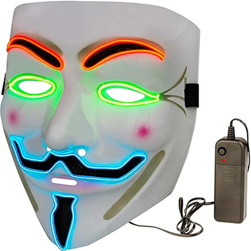 Vendetta LED Mask Movie Theme  - Led Purge Mask Halloween recension och pris
