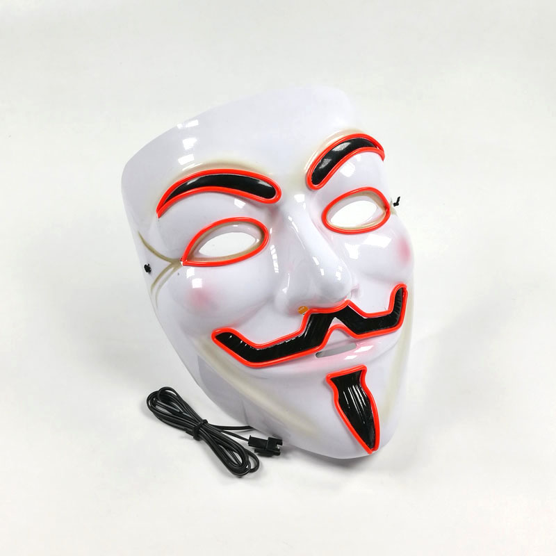 Vendetta LED Mask Movie Theme  - Led Purge Mask Halloween recension och pris