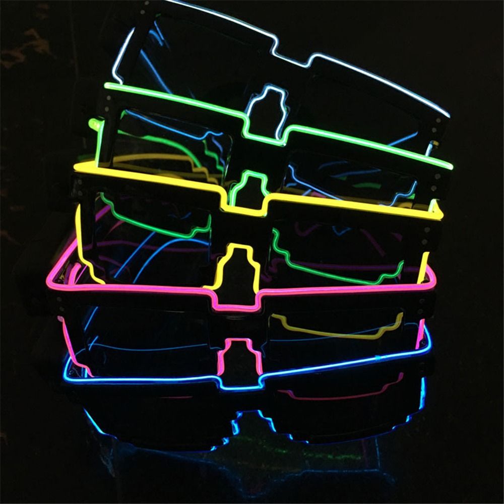 Novel Mosaic LED Glasses Wirel - Glow In The Dark Party Glasses recension och pris
