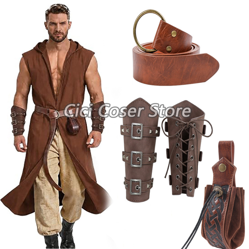 Medieval PU Leather Belt Brace - Costumes recension och pris