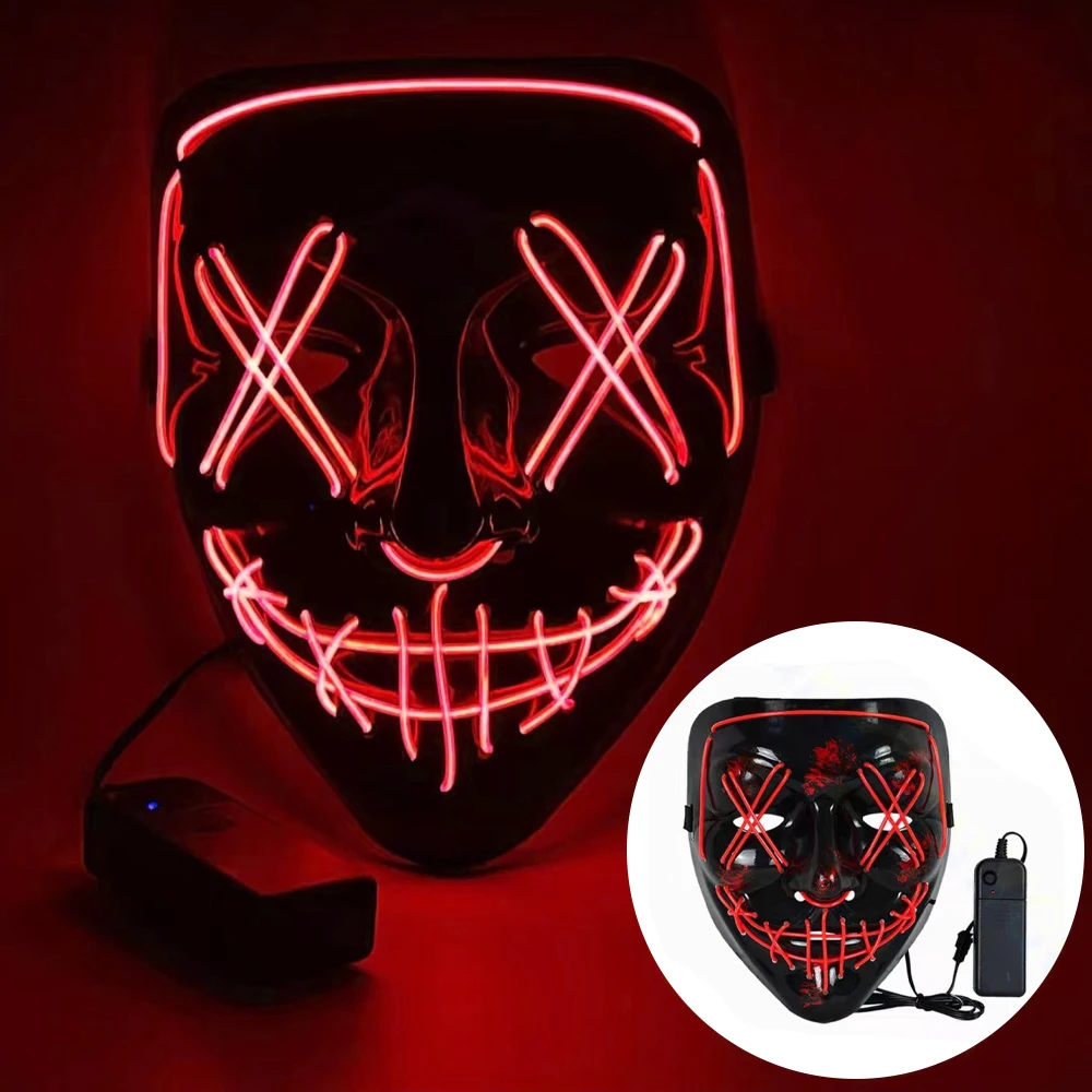 Adult Kids  Halloween Neon Led - Led Purge Mask Halloween recension och pris