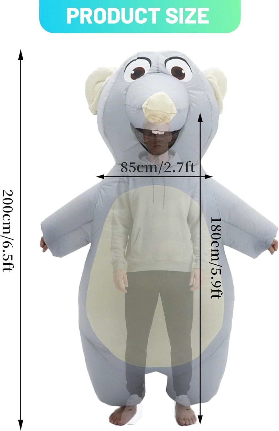 Inflatable Mouse Costume for A - Costumes recension och pris